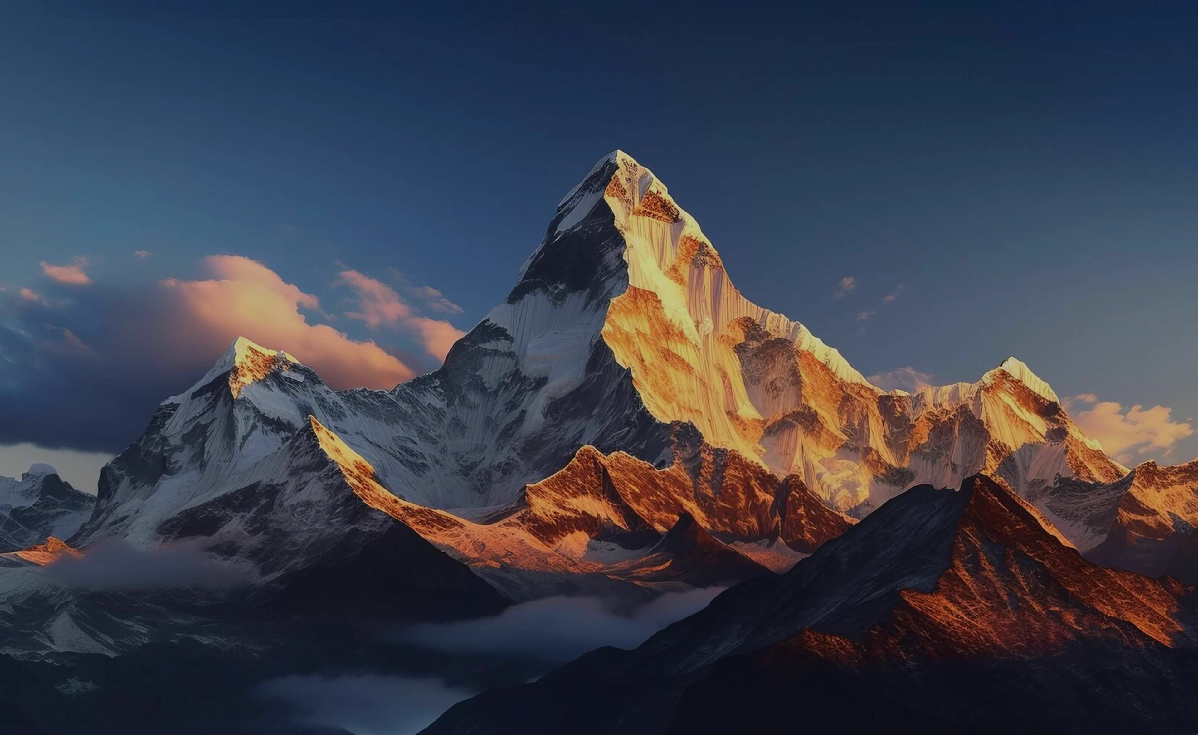 雪山滤镜效果背景